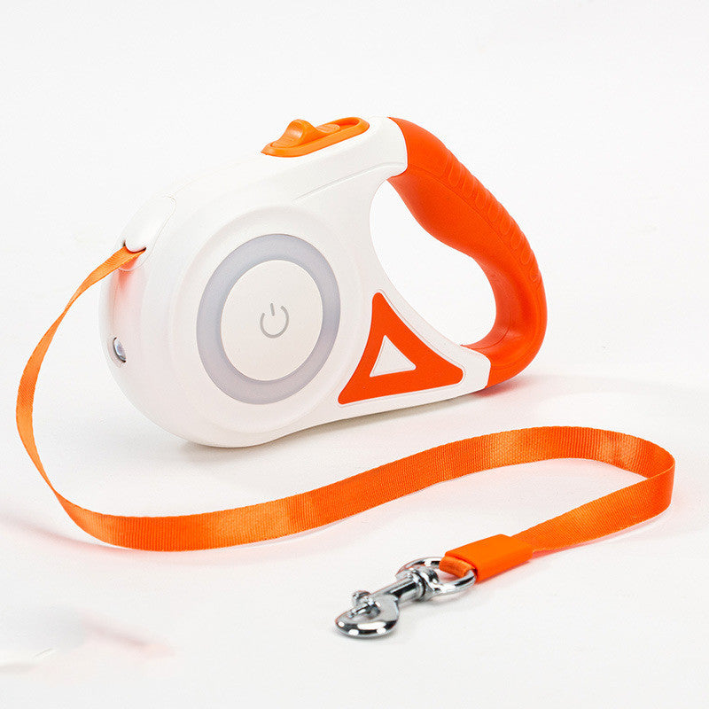 Retractable Dog Leash With Automatic Spotlight