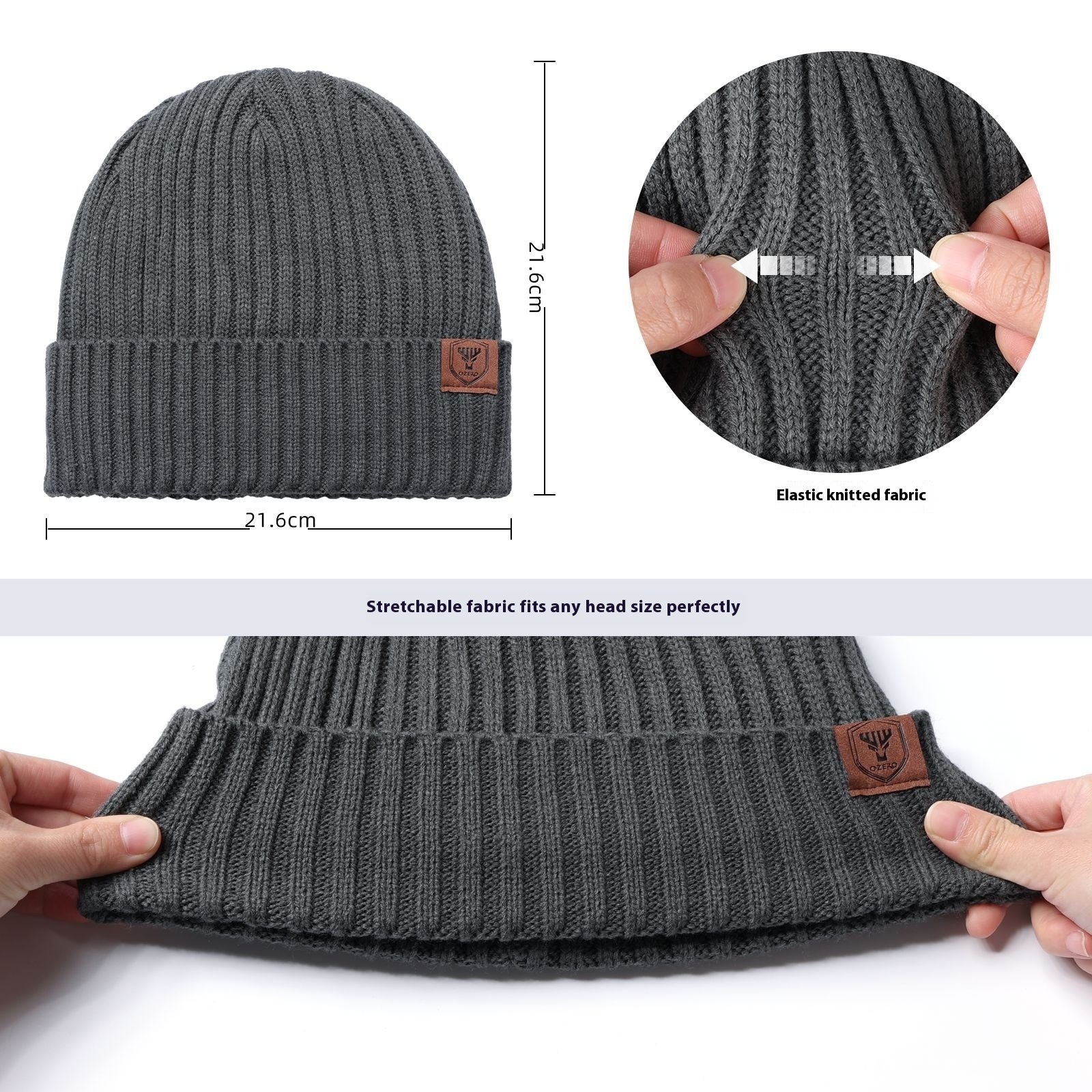 Big Head Circumference Warm Ear Protection Woolen Cap