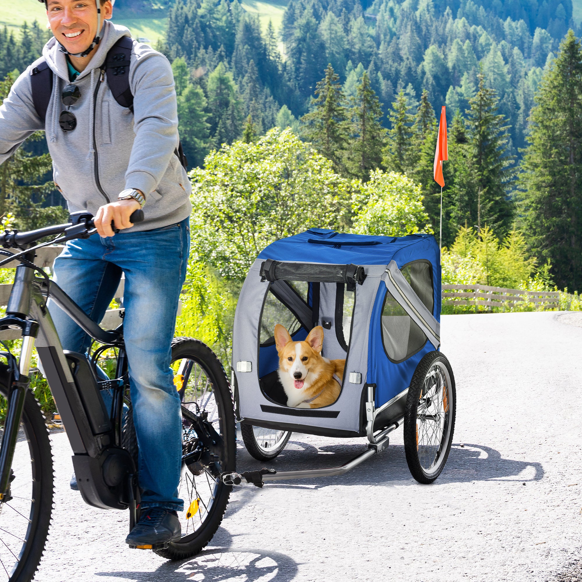 Aosom Bicycle Trailers – Pet Carts, Bicycle Carts & Cargo Transport Accessories