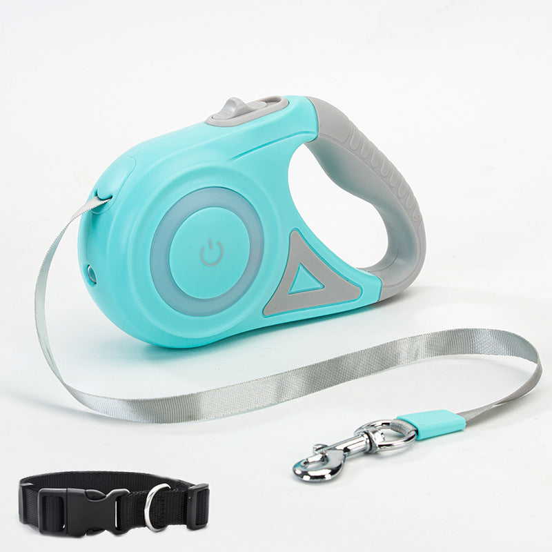 Retractable Dog Leash With Automatic Spotlight
