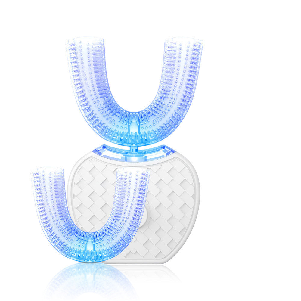 360° Intelligent Automatic Electric Toothbrush - Waterproof U-Type, Whitening Blue Light, USB Charging