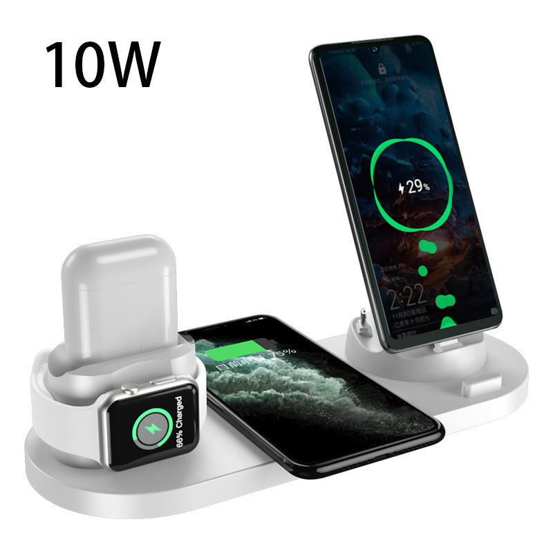 6-in-1 Charging Dock Station Wireless Charger for iPhone - Fast Charging, Multi-Device Support