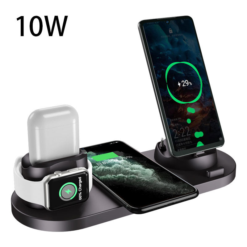 6-in-1 Charging Dock Station Wireless Charger for iPhone - Fast Charging, Multi-Device Support