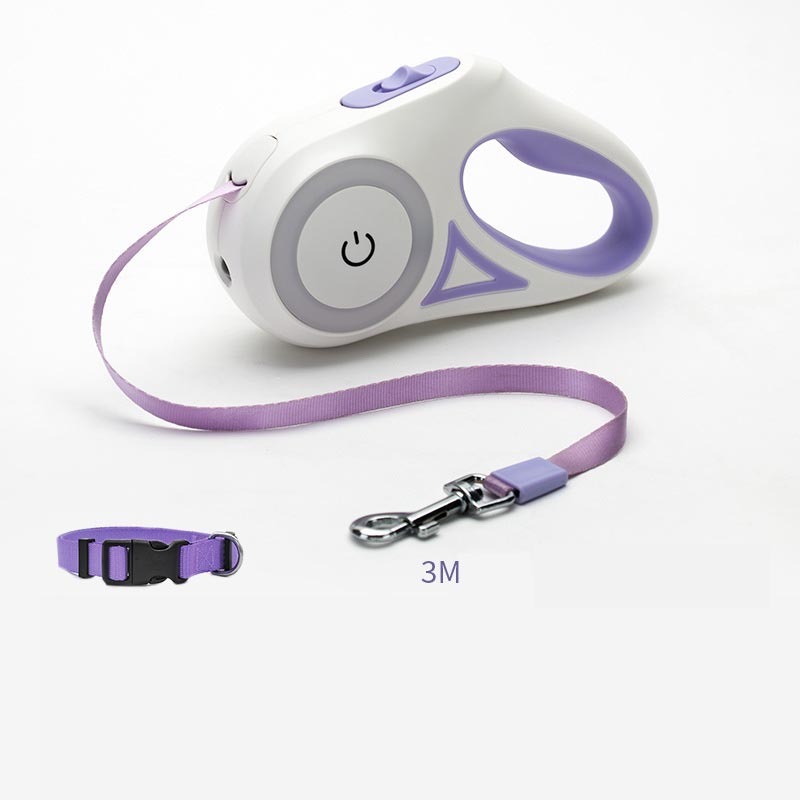 Retractable Dog Leash With Automatic Spotlight