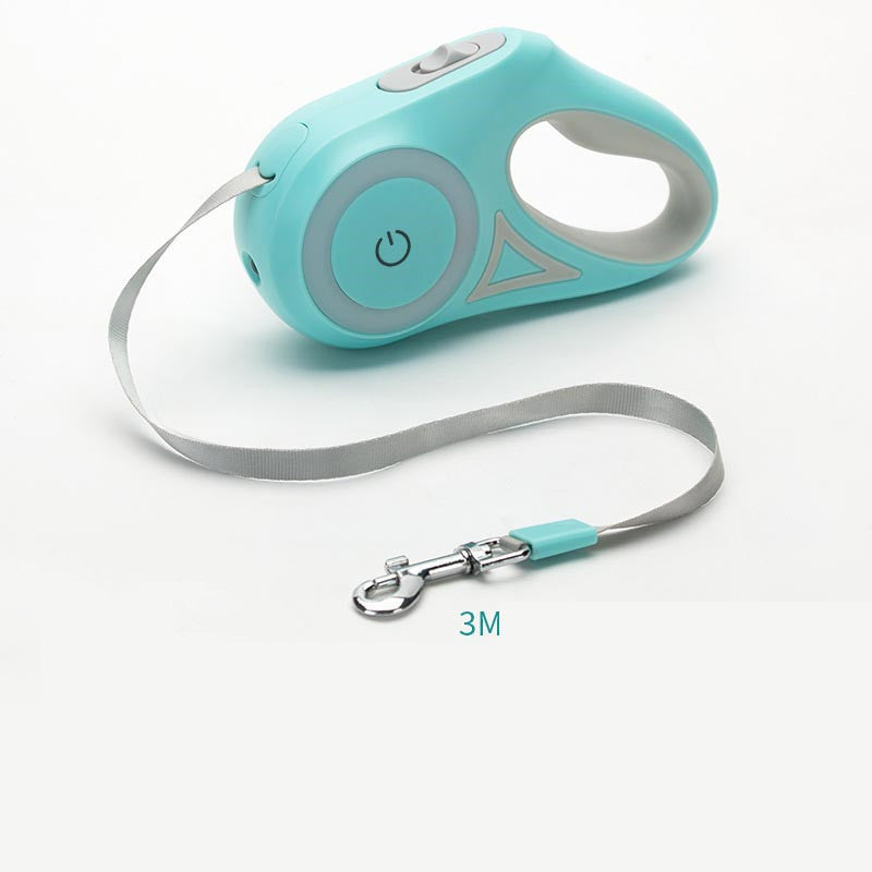 Retractable Dog Leash With Automatic Spotlight