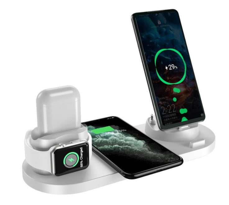 6-in-1 Charging Dock Station Wireless Charger for iPhone - Fast Charging, Multi-Device Support