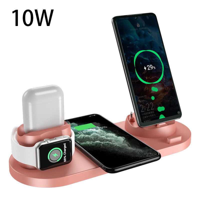 6-in-1 Charging Dock Station Wireless Charger for iPhone - Fast Charging, Multi-Device Support