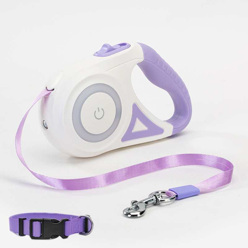 Retractable Dog Leash With Automatic Spotlight