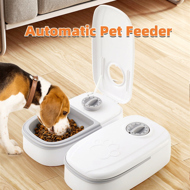 2-in-1 Gravity Food Feeder & Water Dispenser for Pets