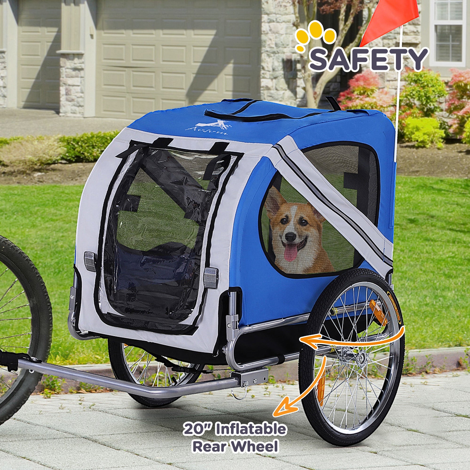 Aosom Bicycle Trailers – Pet Carts, Bicycle Carts & Cargo Transport Accessories