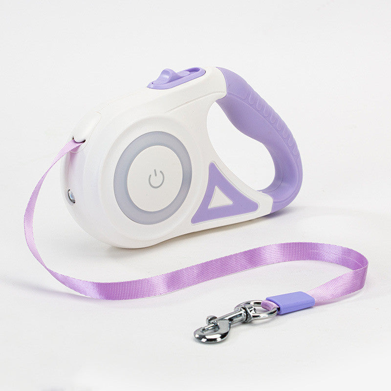 Retractable Dog Leash With Automatic Spotlight