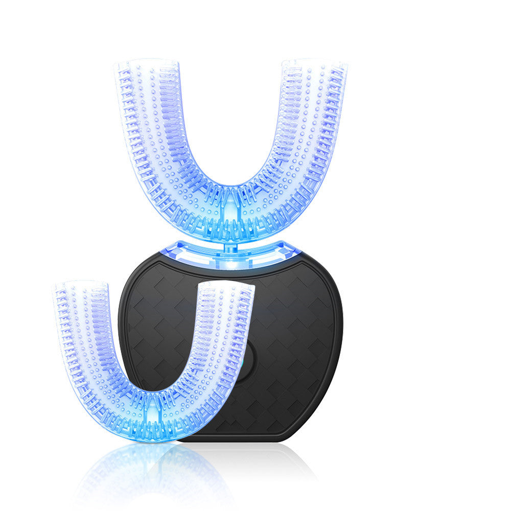 360° Intelligent Automatic Electric Toothbrush - Waterproof U-Type, Whitening Blue Light, USB Charging