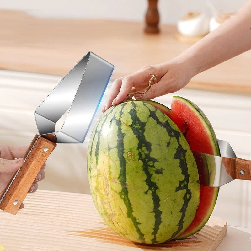 Watermelon Triangle Cutting