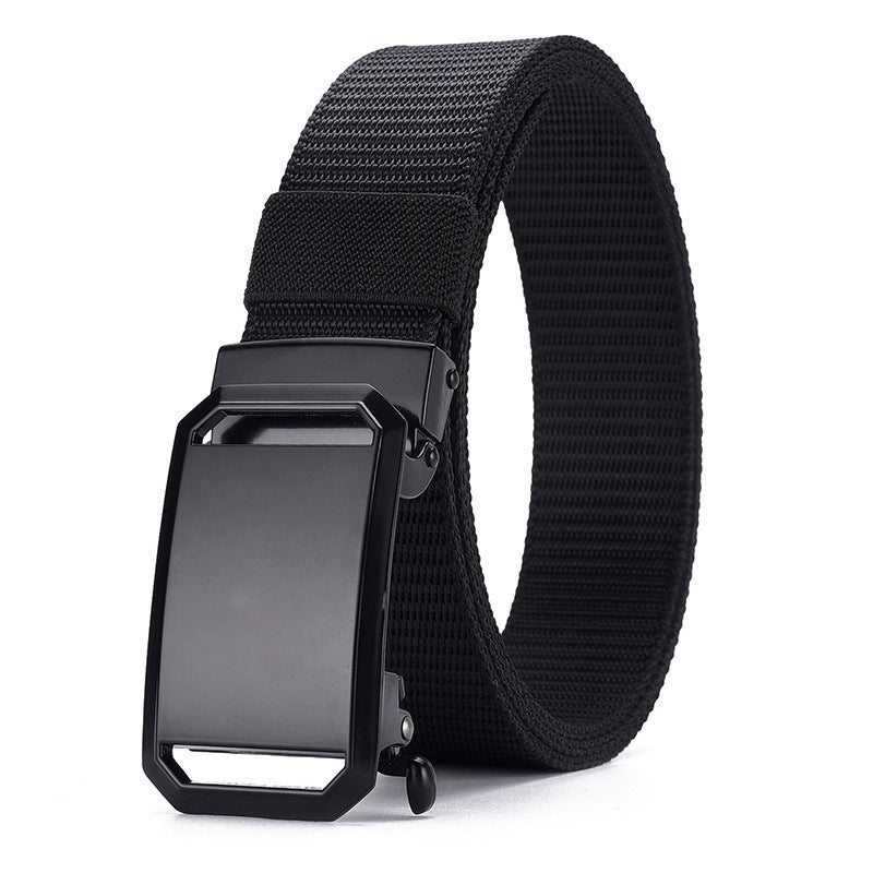 Men's Toothless Automatic Buckle Canvas Belt