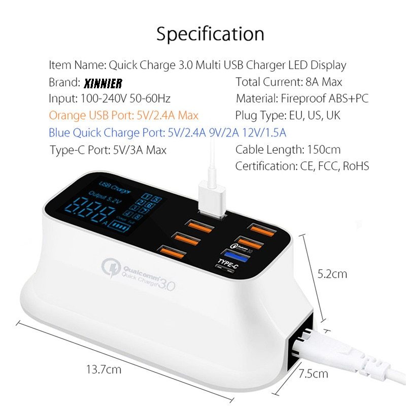 Smart USB Charger Station