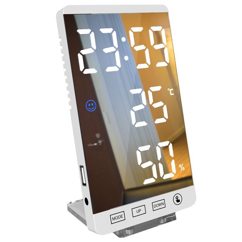 LED Mirror Electronic Alarm Clock