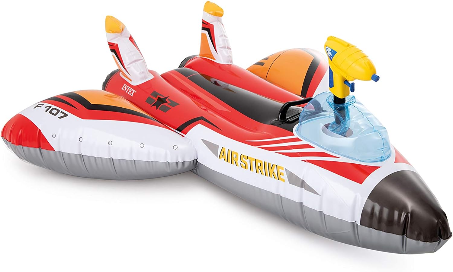 INTEX Water Gun Plane Inflatable Pool Float: Pool Toy for Kids – Includes Toy Water Gun – 88lb Weight Capacity – 46" x 46"