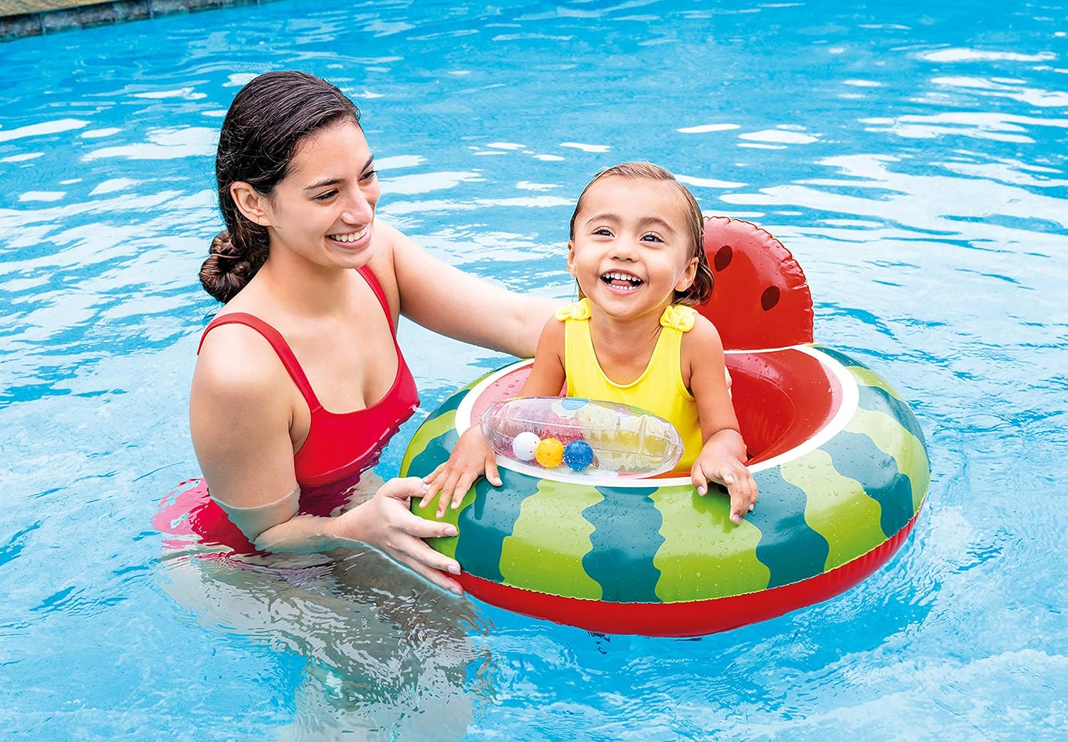 Intex Watermelon Baby Float, 29in x 27in, for Ages 1-2