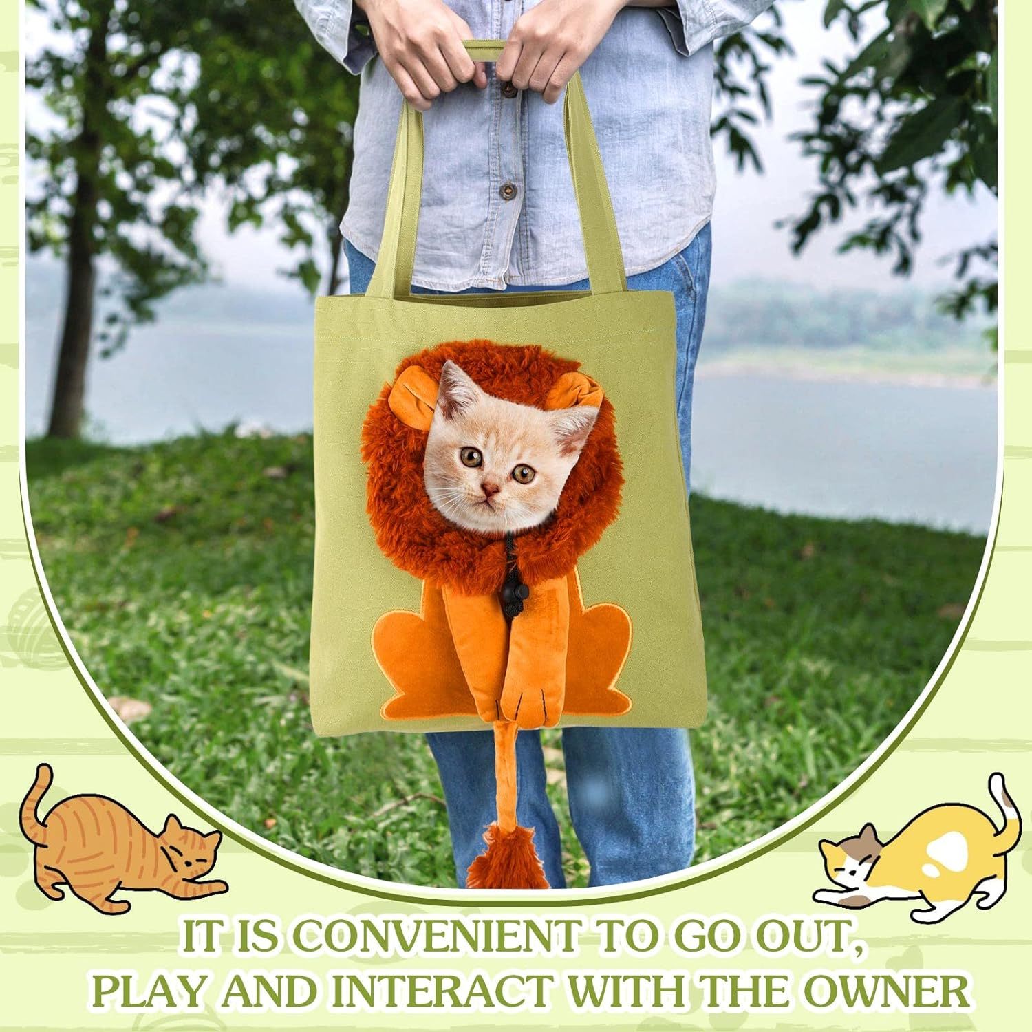 Convenient Pet Tote Bag for Small Cat Dog Owners on the Move