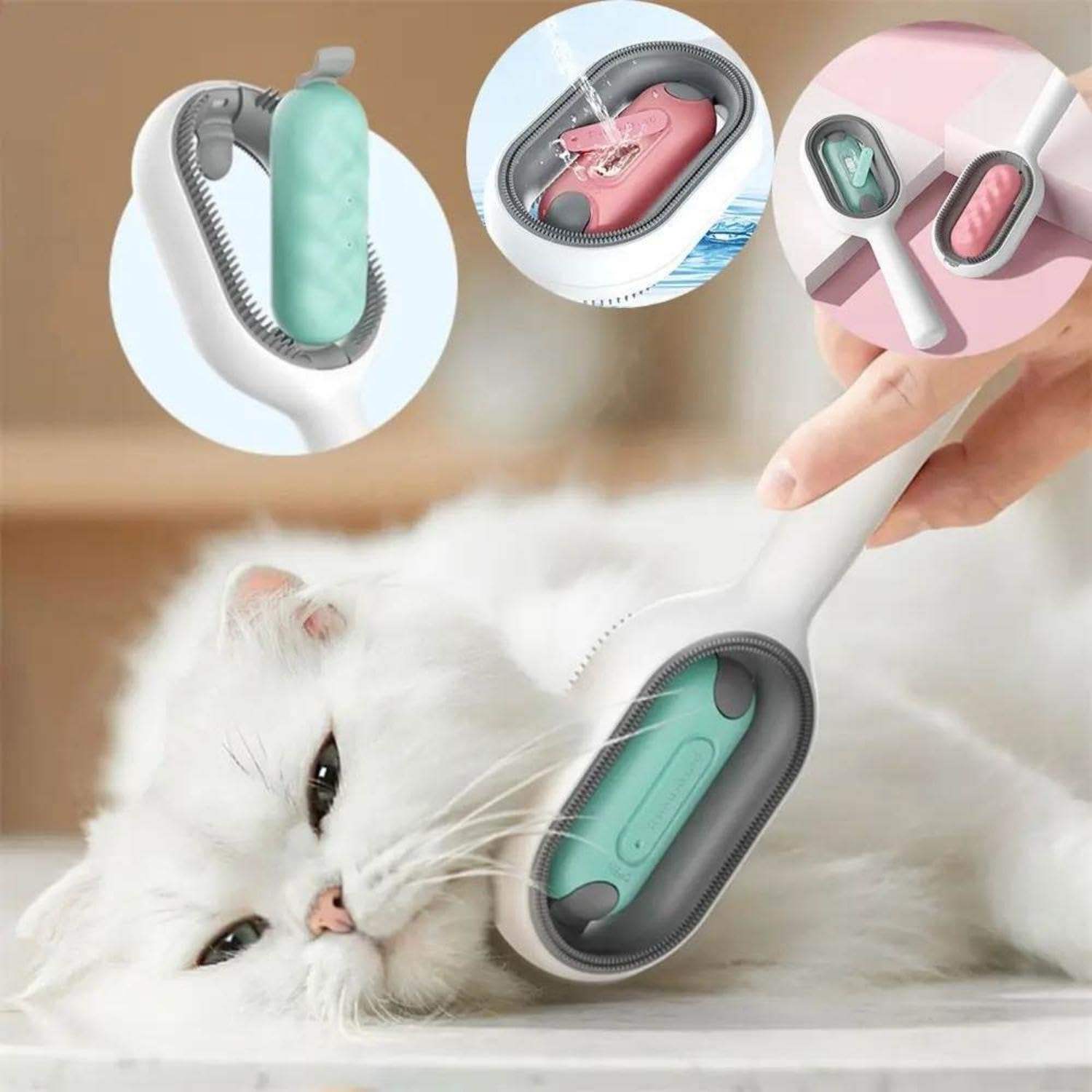 Cat Hairbrush with Water