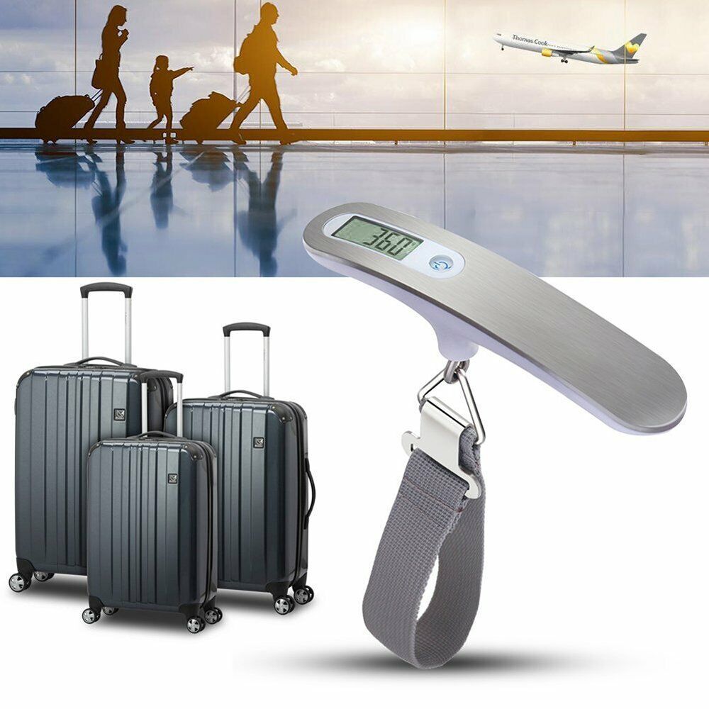 Portable LCD Digital Luggage Weight Scales Hanging Suitcase Baggage Travel Scale With Belt For Electronic Weight Tool 50kg 110lb