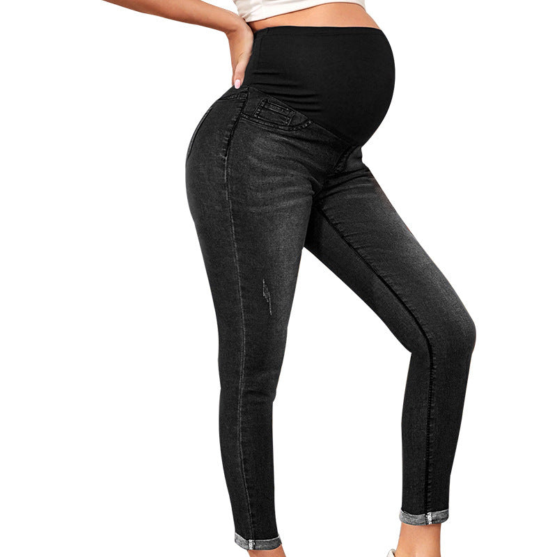 Maternity Jeans High Waist Belly Support